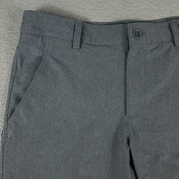 Under Armour Shorts Mens Size 34 Gray Casual Flat Front Chino - Picture 2 of 8